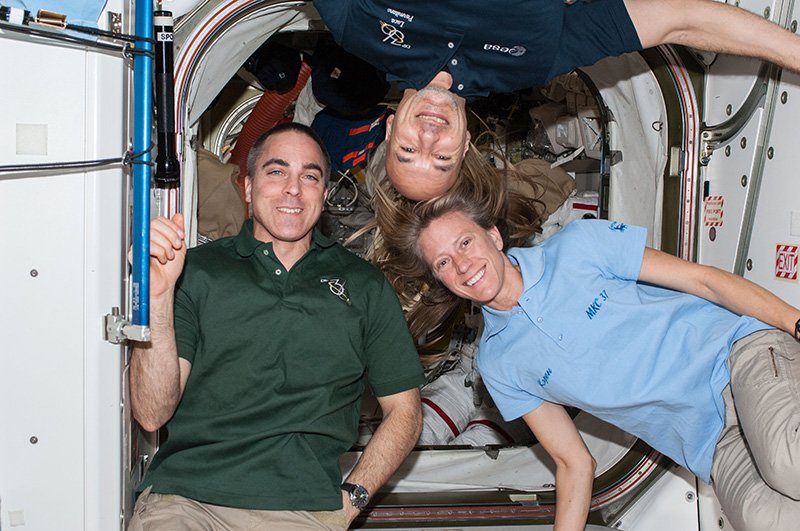 Astronauts can feel very disortientated when they first arrive on the International Space Station.